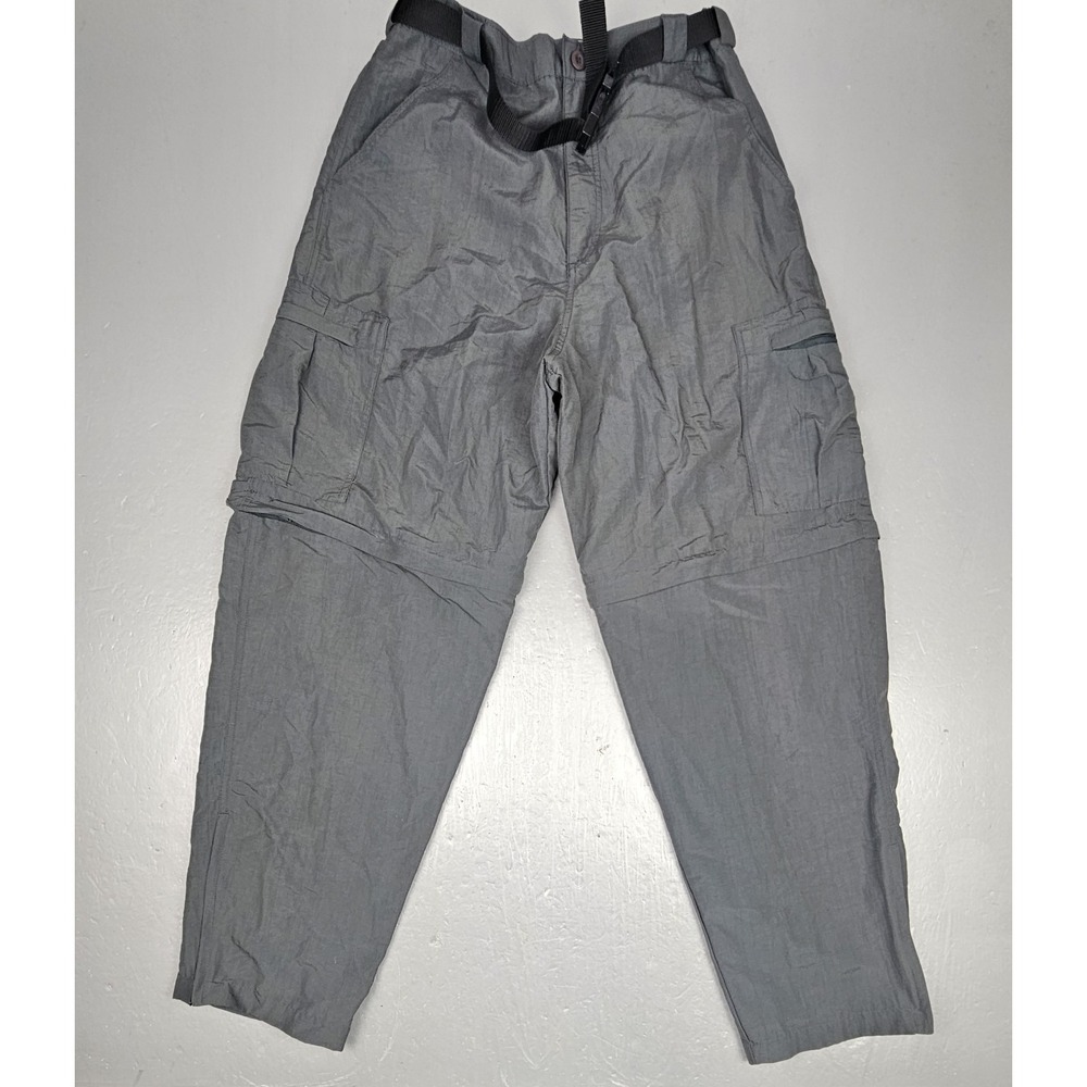 Vintage Destination Above Sea Level Pants Mens‎ Large Black Convertible Outdoor